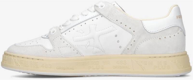 Premiata Sportieve Couture Sneakers met Brogue Details White Unisex