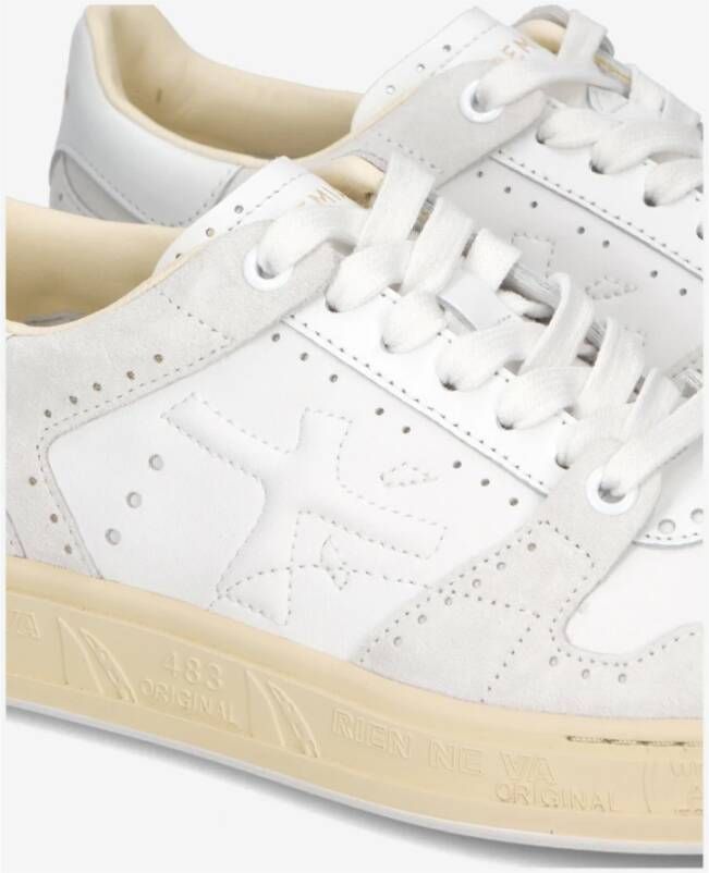 Premiata Sportieve Couture Sneakers met Brogue Details White Unisex