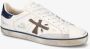 Premiata Vintage Leren Sneakers met Logo Detail White Heren - Thumbnail 8