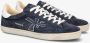 Premiata Steven 6643 Blauw Suède Sneakers Blue Heren - Thumbnail 4