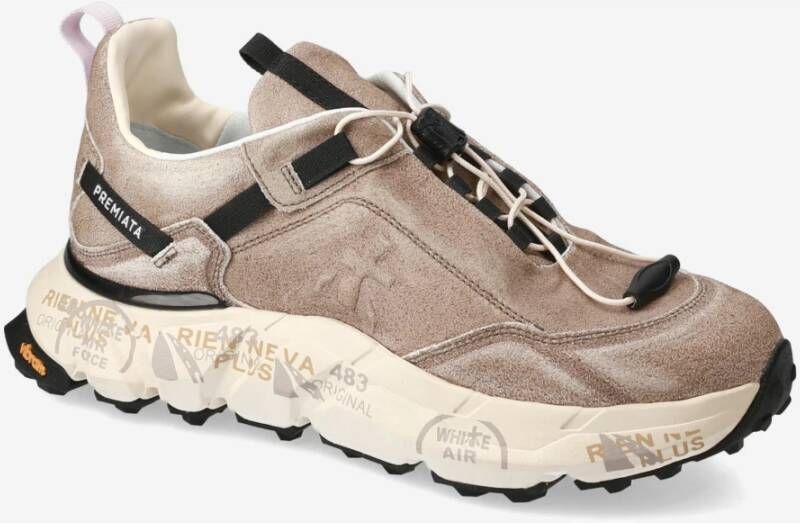 Premiata Stijlvolle Crossd Sneakers Beige Heren