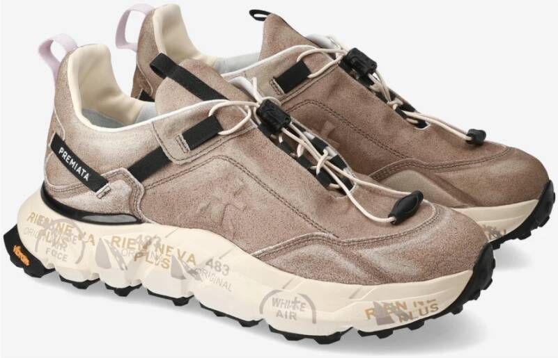 Premiata Stijlvolle Crossd Sneakers Beige Heren