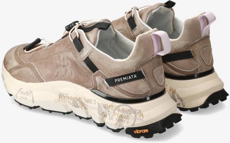 Premiata Stijlvolle Crossd Sneakers Beige Heren