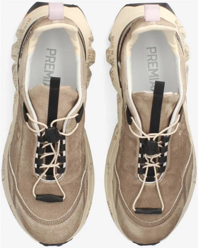 Premiata Stijlvolle Crossd Sneakers Beige Heren