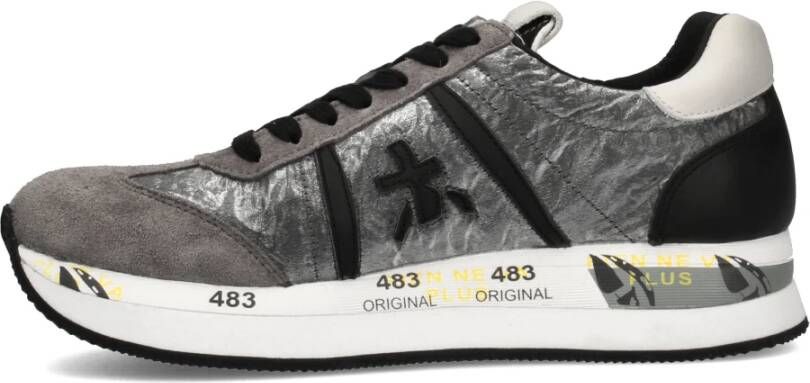 Premiata Stijlvolle Dames Sneakers met Unieke Patronen Gray Dames