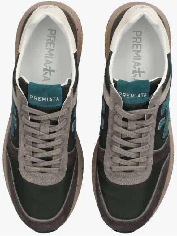 Premiata Stijlvolle Donkerbruine Sneakers voor Mannen