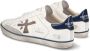 Premiata Vintage Leren Sneakers met Logo Detail White Heren - Thumbnail 20