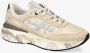 Premiata Beige Mesh Sneakers met Gouden Logo Beige Dames - Thumbnail 5