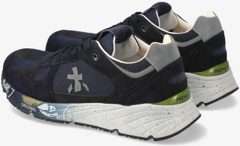 Premiata Stijlvolle Sneakers voor Mannen Blue Heren