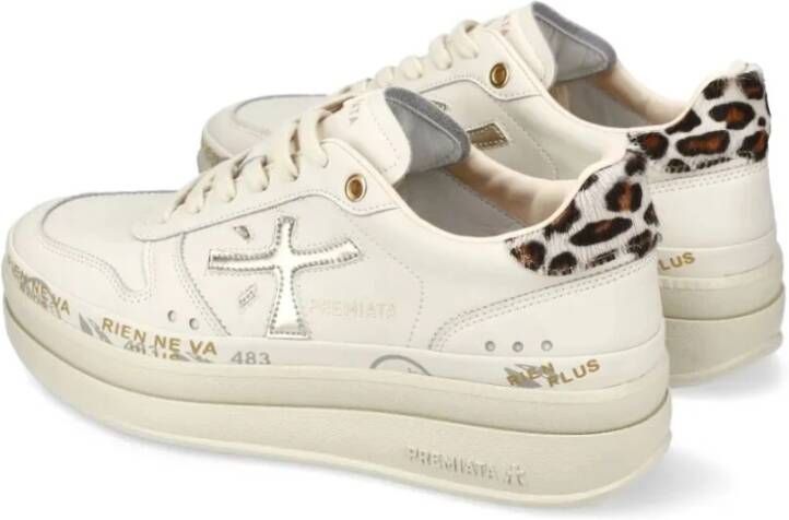 Premiata Stijlvolle Sneakers voor Mannen en Vrouwen Beige Dames