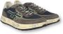 Premiata Blauwe platte schoenen met versleten effect Multicolor Heren - Thumbnail 24