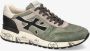Premiata Groene Leren Sneakers Logo Details Rubberen Zool Multicolor Heren - Thumbnail 14