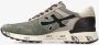 Premiata Groene Leren Sneakers Logo Details Rubberen Zool Multicolor Heren - Thumbnail 15