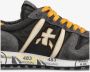 Premiata Heren Eric Zwart Geel Contrast Sneakers Black Heren - Thumbnail 13