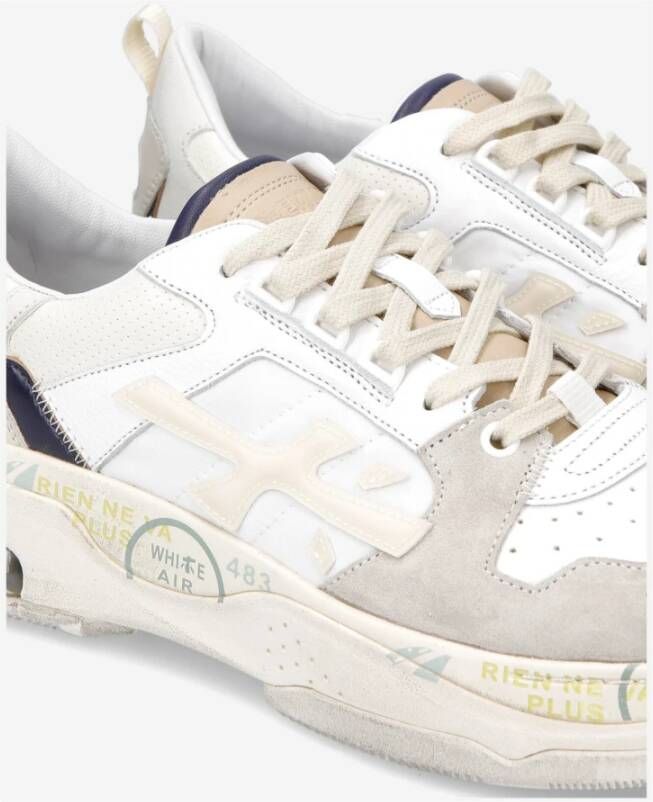 Premiata Stijlvolle Sneakers voor Mannen White Heren