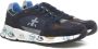 Premiata Blauwe Leren Sneakers met Suede en Nylon Inzetstukken Blue Heren - Thumbnail 9