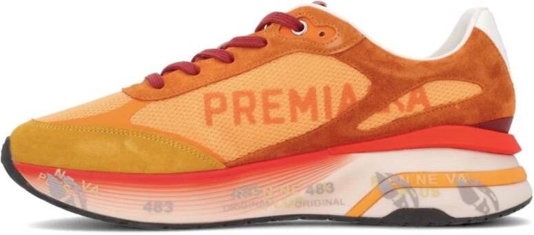 Premiata Suède en Stoffen Sneakers