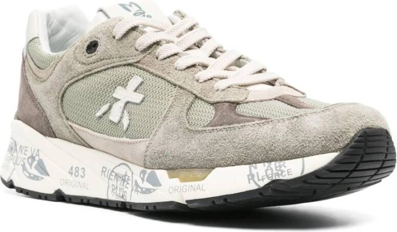 PREMIATA Lage Sneakers Heren Mase Maat: 42 Materiaal: Suède Kleur: Groen - Foto 2