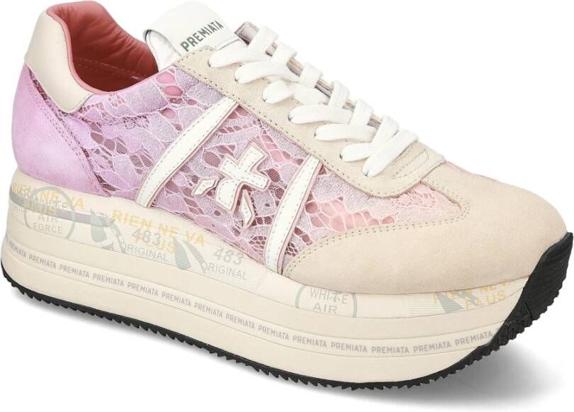 Premiata Suède Vetersneakers Multicolor Dames