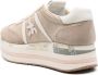 Premiata Triple Sole Leren Sneakers Beige Dames - Thumbnail 4