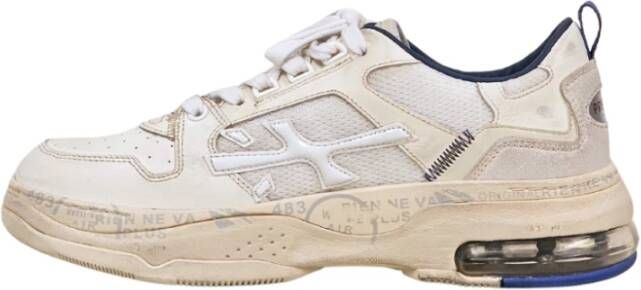 Premiata Unieke witte sneakers met kleurrijke details