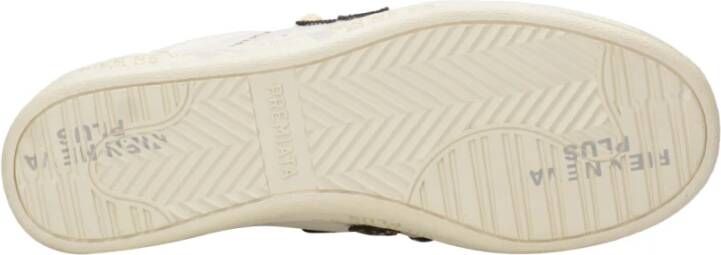 Premiata Vintage Leren Sneakers met Logo Details