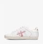 Premiata Vintage Leather Lace-Up Sneakers Steven White Dames - Thumbnail 3