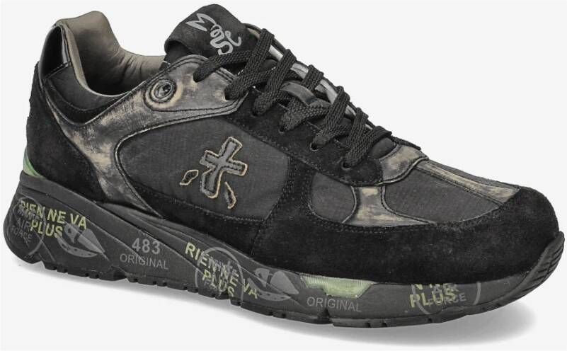 Premiata Vintage Mase sneakers met levendige details Black Heren