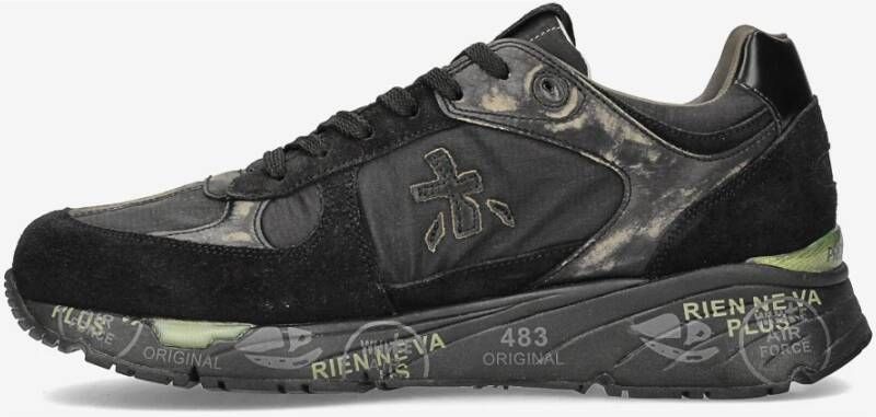 Premiata Vintage Mase sneakers met levendige details Black Heren