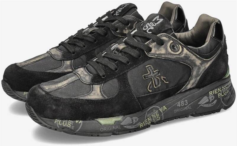 Premiata Vintage Mase sneakers met levendige details Black Heren