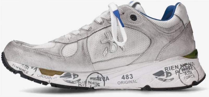Premiata Vintage Nineties Style Sneakers Gray Heren