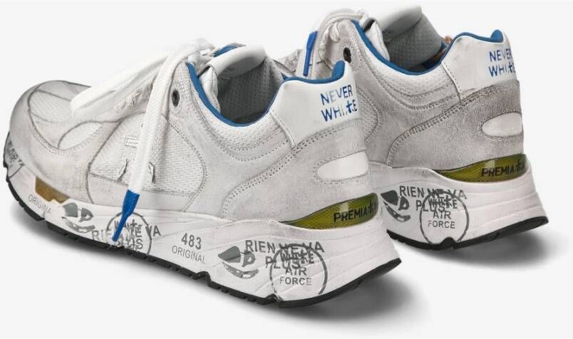 Premiata Vintage Nineties Style Sneakers Gray Heren