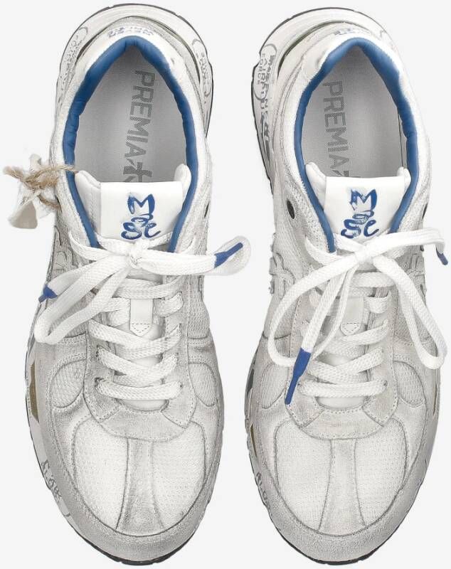 Premiata Vintage Nineties Style Sneakers Gray Heren