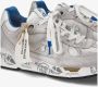 Premiata Vintage Nineties Style Sneakers Gray Heren - Thumbnail 14
