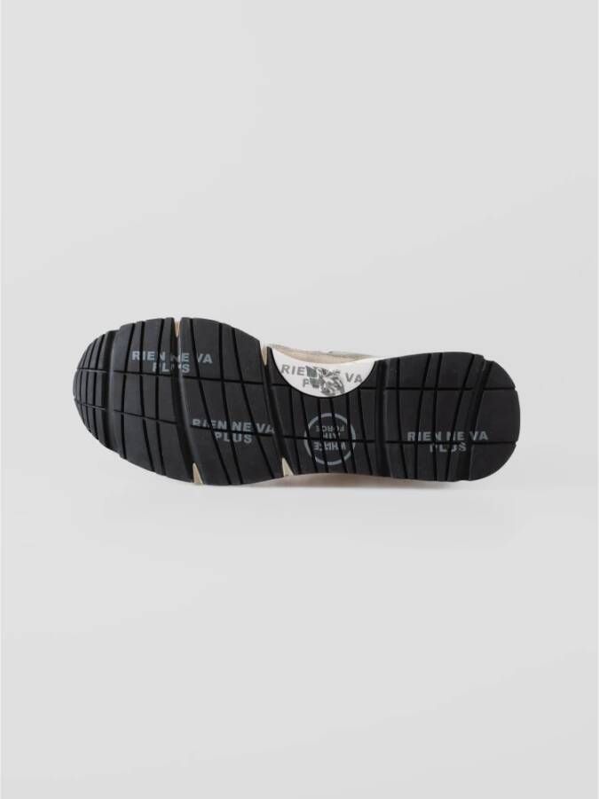 Premiata Vintage stijl sneakers met vrolijke details Gray Heren