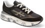 Premiata Vintage Stijl Sportschoenen Zwart Heren - Thumbnail 2