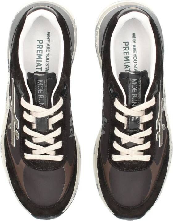 Premiata Vintage Stijl Sportschoenen Zwart Heren
