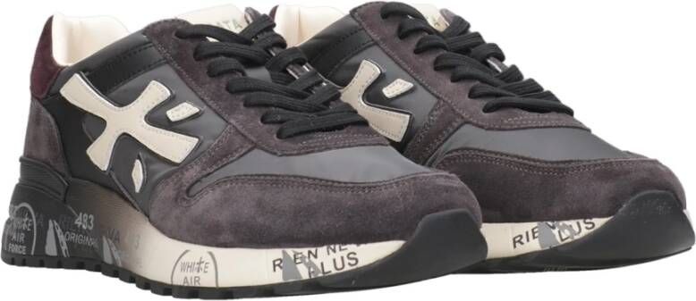PREMIATA Lage Sneakers Heren Mick Maat: 45 Materiaal: Suède Kleur: Grijs - Foto 7