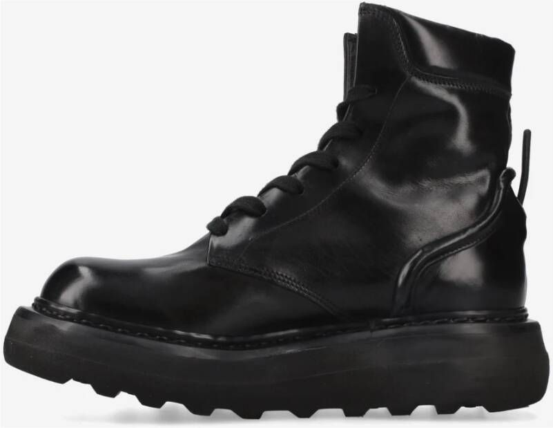Premiata Enkellaarzen van kalfsleer M6871A Black Dames