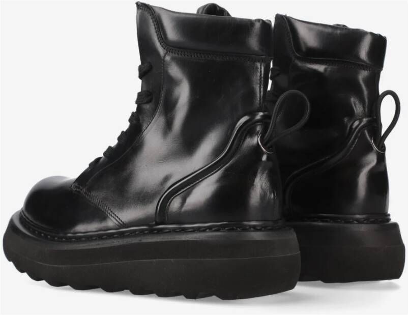 Premiata Enkellaarzen van kalfsleer M6871A Black Dames