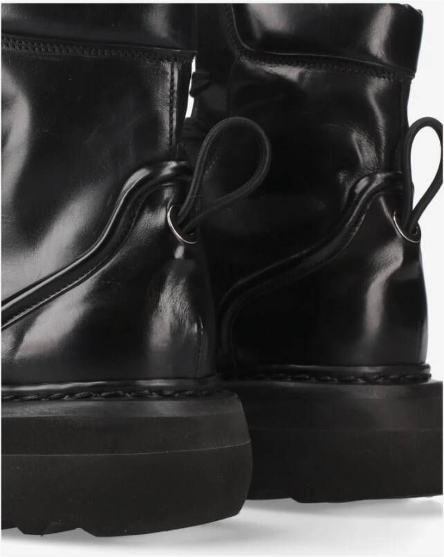 Premiata Enkellaarzen van kalfsleer M6871A Black Dames