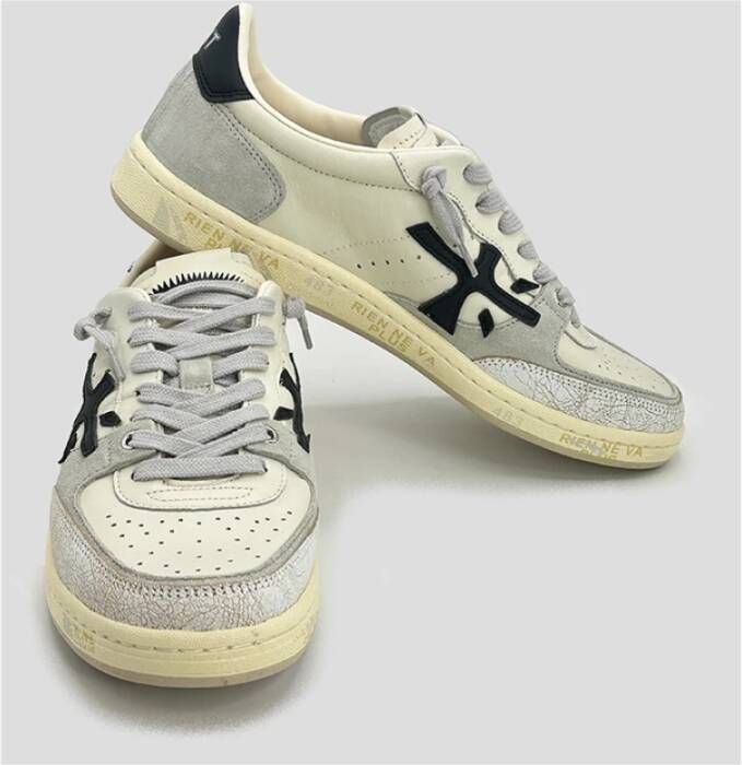 Premiata White Clay Basket Sneakers