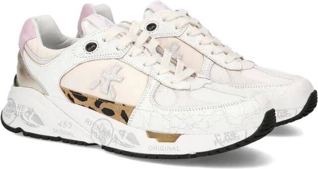 Premiata Wit Leren Sneaker Mased Model White Dames