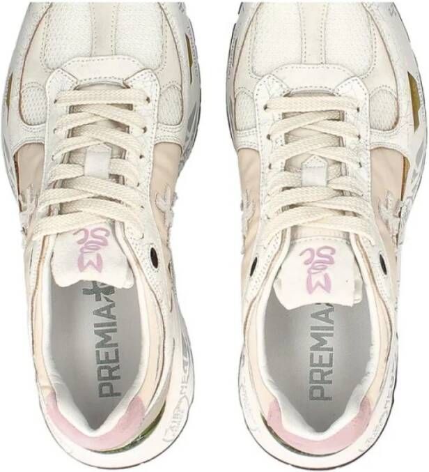 Premiata Wit Leren Sneaker Mased Model White Dames