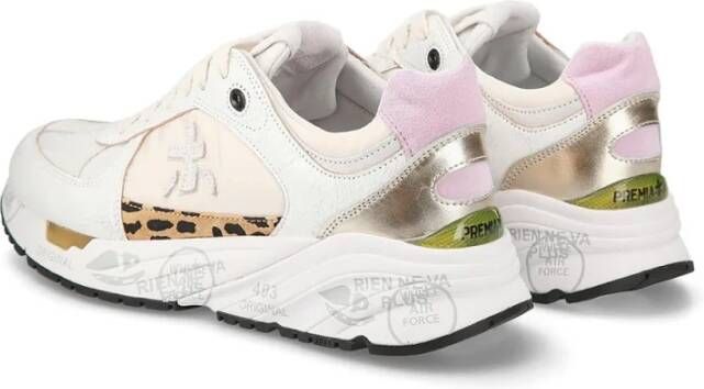 Premiata Wit Leren Sneaker Mased Model White Dames