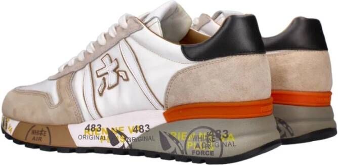 Premiata Witte Casual Textiel Sneakers voor Heren Wit Heren