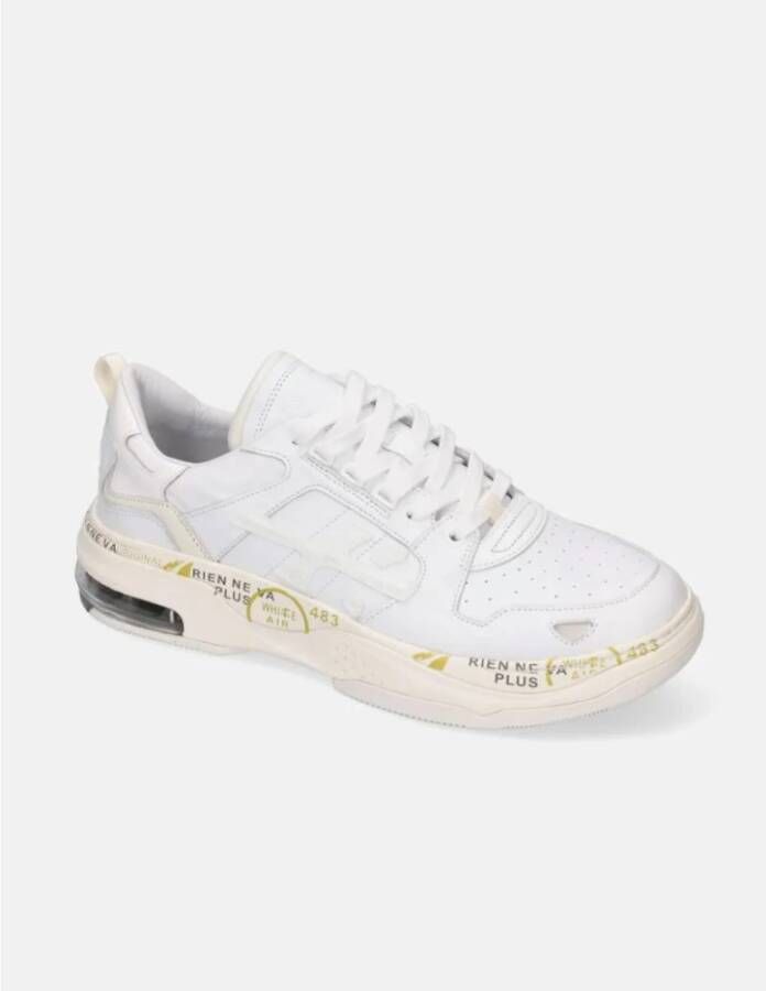 Premiata Witte Leren Sneakers Drake White Heren