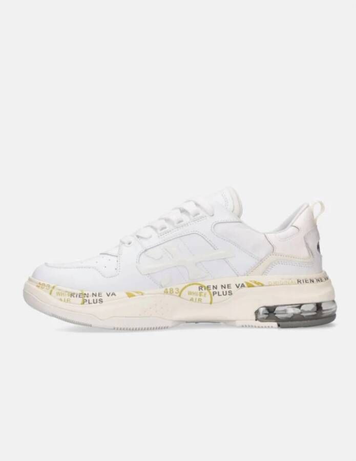 Premiata Witte Leren Sneakers Drake White Heren