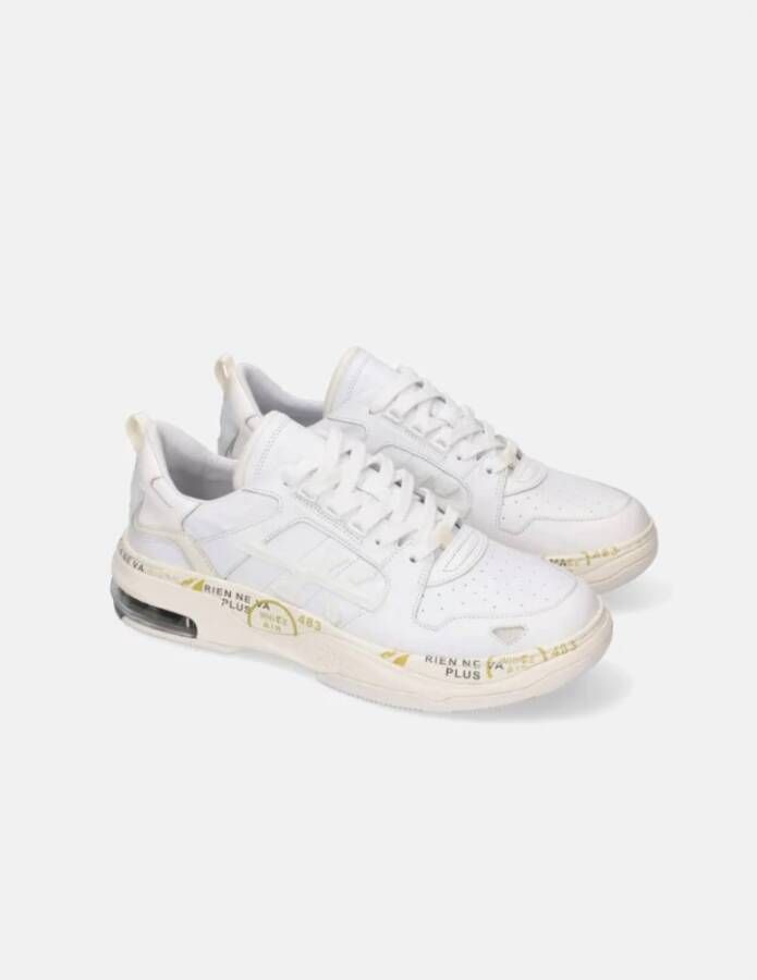 Premiata Witte Leren Sneakers Drake White Heren