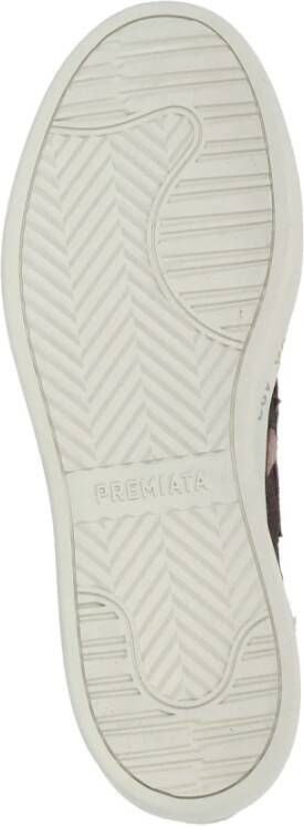 Premiata Bruine platte schoenen met leren bovenwerk Brown Dames